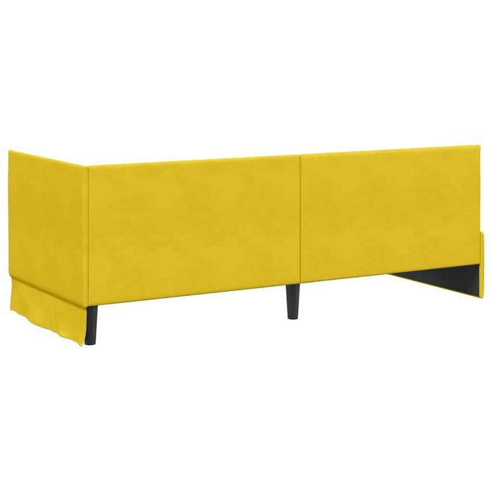 Struttura Letto Angolare con Materasso 2 pcs Giallo Velluto 3393804