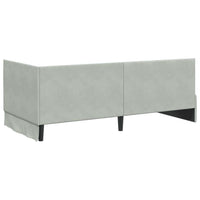 Struttura Letto Angolare con Materasso 2 pcs Grigio chiaro 3393808