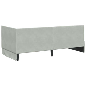 Struttura Letto Angolare con Materasso 2 pcs Grigio chiaro 3393808