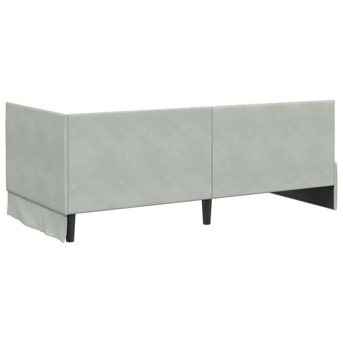 Struttura Letto Angolare con Materasso 2 pcs Grigio chiaro 3393808