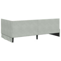 Struttura Letto Angolare con Materasso 2 pcs Grigio chiaro 3393818