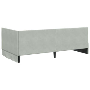 Struttura Letto Angolare con Materasso 2 pcs Grigio chiaro 3393818