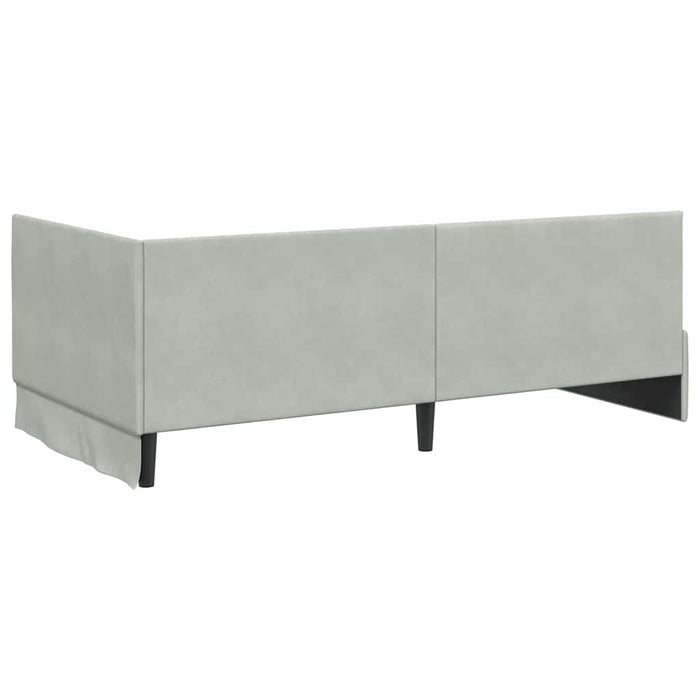 Struttura Letto Angolare con Materasso 2 pcs Grigio chiaro 3393818