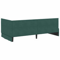 Struttura Letto Angolare con Materasso 2 pcs Verde Velluto 3393820