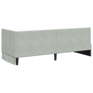 Struttura Letto Angolare con Materasso 2 pcs Grigio chiaro 3393838