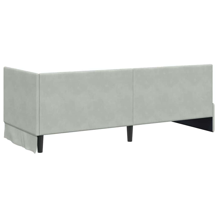 Struttura Letto Angolare con Materasso 2 pcs Grigio chiaro 3393838