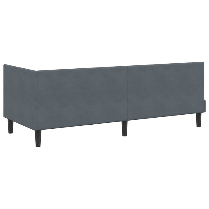 Struttura Letto Angolare con Materasso 2 pcs Grigio Velluto 3393879