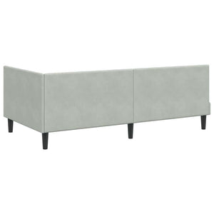 Struttura Letto Angolare con Materasso 2 pcs Grigio chiaro 3393908