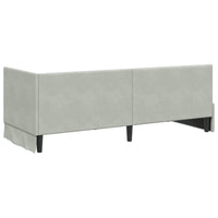 Struttura Letto Angolare con Materasso 2 pcs Grigio chiaro 3393918