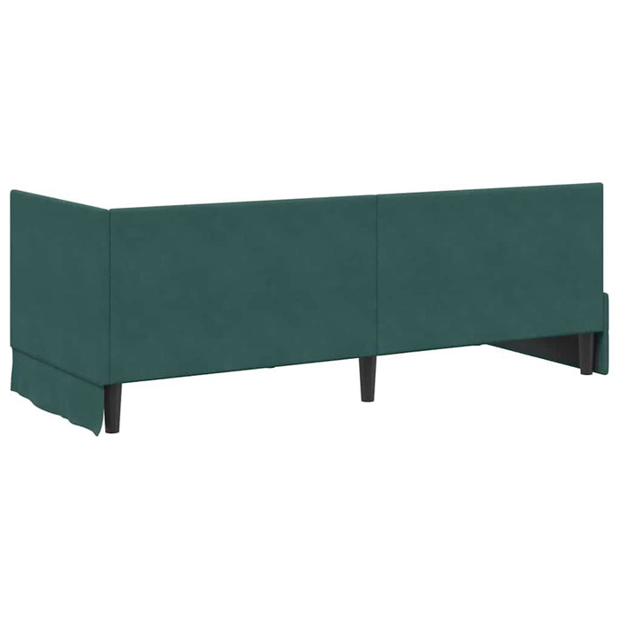 Struttura Letto Angolare con Materasso 2 pcs Verde Velluto 3393920
