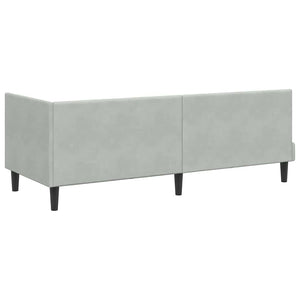Struttura Letto Angolare con Materasso 2 pcs Grigio chiaro 3393958