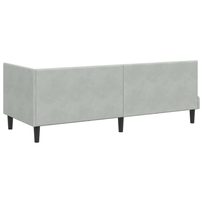 Struttura Letto Angolare con Materasso 2 pcs Grigio chiaro 3393958