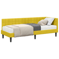 Struttura Letto Angolare con Materasso 2 pcs Giallo Velluto 3393964