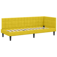 Struttura Letto Angolare con Materasso 2 pcs Giallo Velluto 3393964