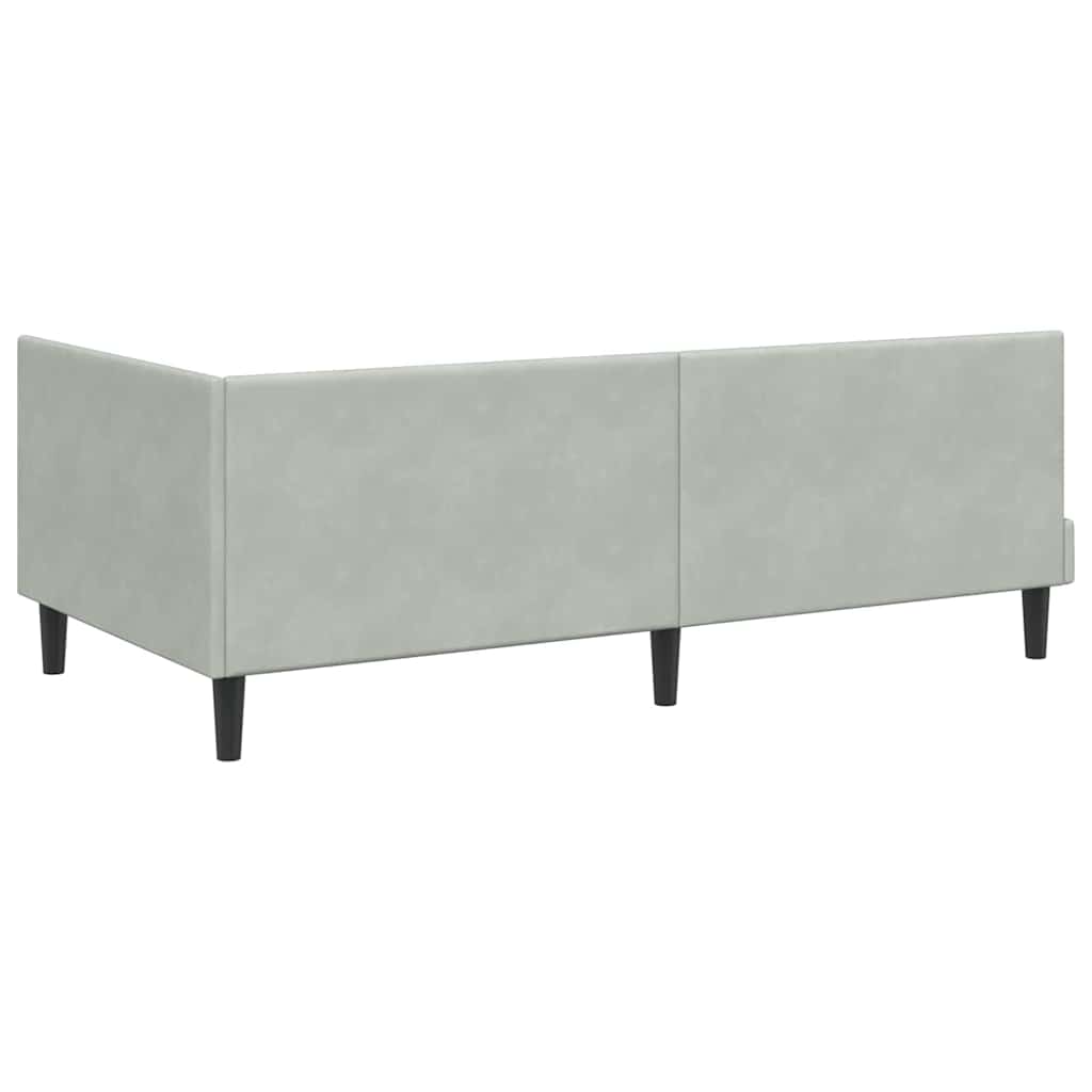 Struttura Letto Angolare con Materasso 2 pcs Grigio chiaro 3393978
