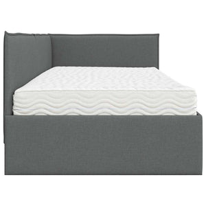 Struttura Letto Angolare con Materasso 2 pcs Grigio Velluto 3393998
