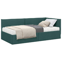 Struttura Letto Angolare con Materasso 2 pcs Verde Velluto 3394001