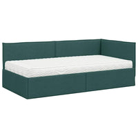 Struttura Letto Angolare con Materasso 2 pcs Verde Velluto 3394001