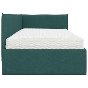 Struttura Letto Angolare con Materasso 2 pcs Verde Velluto 3394009