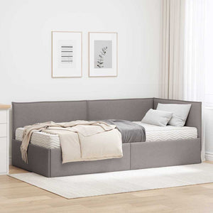 Struttura Letto Angolare con Materasso 2 pcs Talpa Velluto 3394018
