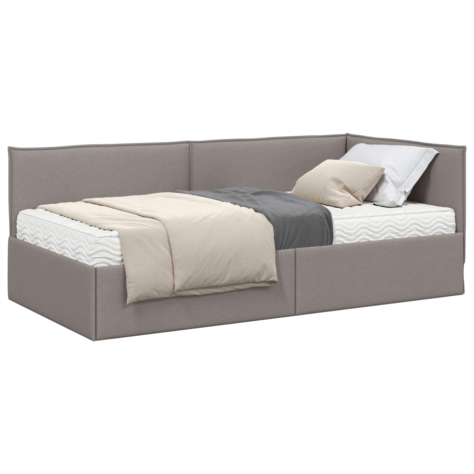 Struttura Letto Angolare con Materasso 2 pcs Talpa Velluto 3394018