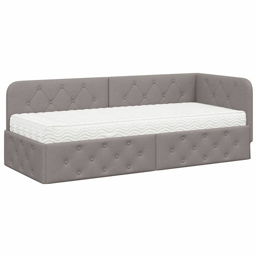 Cornice del letto ad angolo Talpa 80 x 200 cm Tessuto 3394034