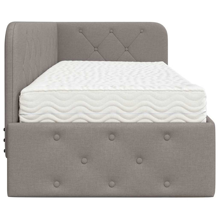 Cornice del letto ad angolo Talpa 80 x 200 cm Tessuto 3394034