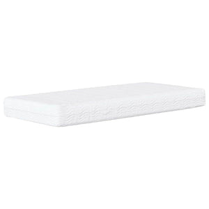 Cornice del letto ad angolo Grigio scuro 100 x 200 cm Tessuto