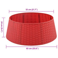 Gonna per Albero di Natale-Decorazioni natalizie Rosso ? 65 x 24 cm Plastica