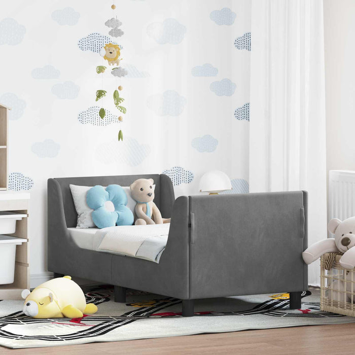 Struttura letto per bambini con testata Grigio scuro 42010848