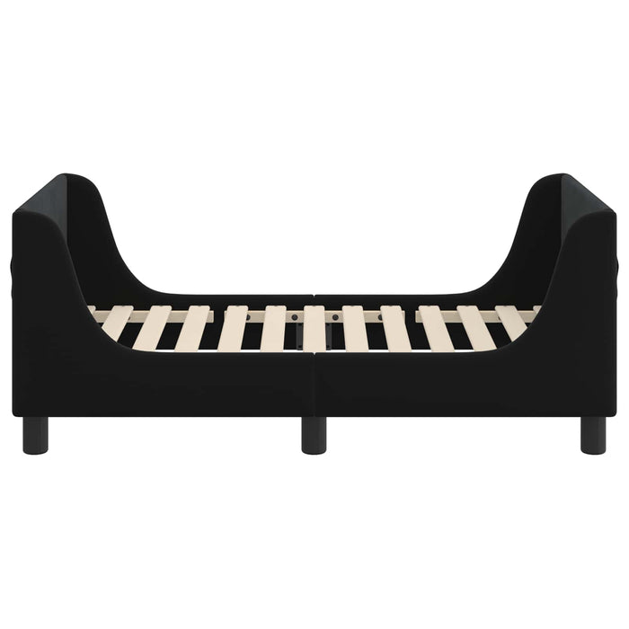 Struttura letto per bambini con testata Nero 70 x 140 cm 42010849