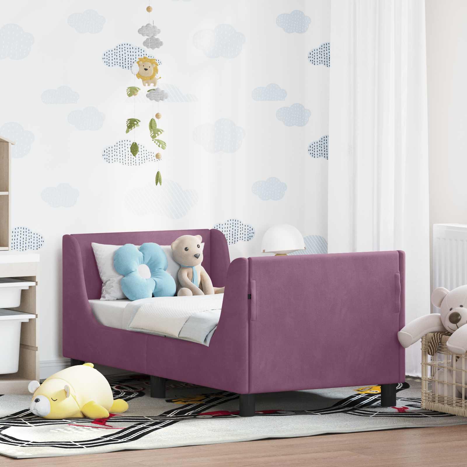 Struttura letto per bambini con testata Viola 70 x 140 cm 42010851