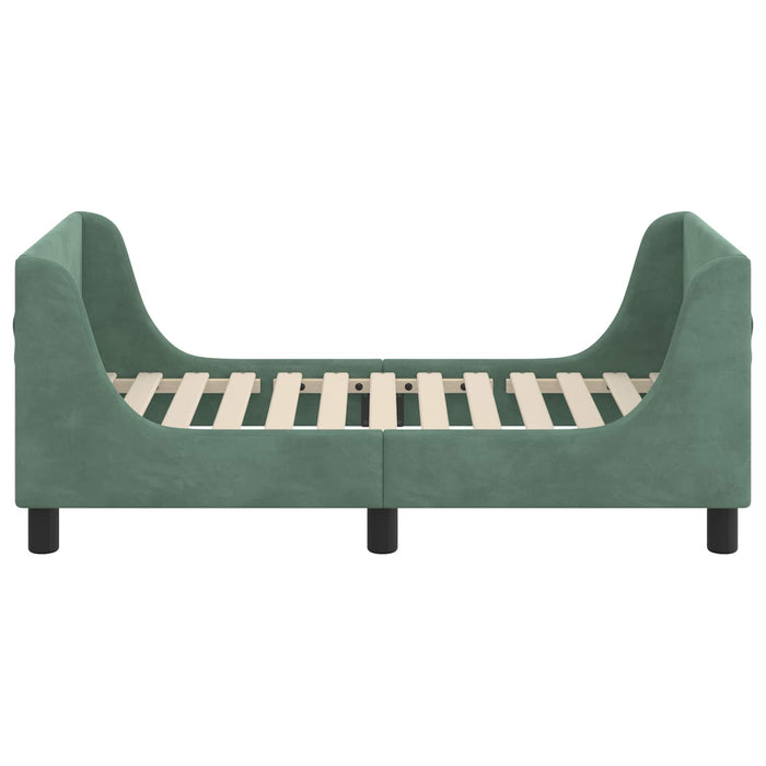 Struttura letto per bambini con testata Verde Mare 70 x 140 cm 42010852