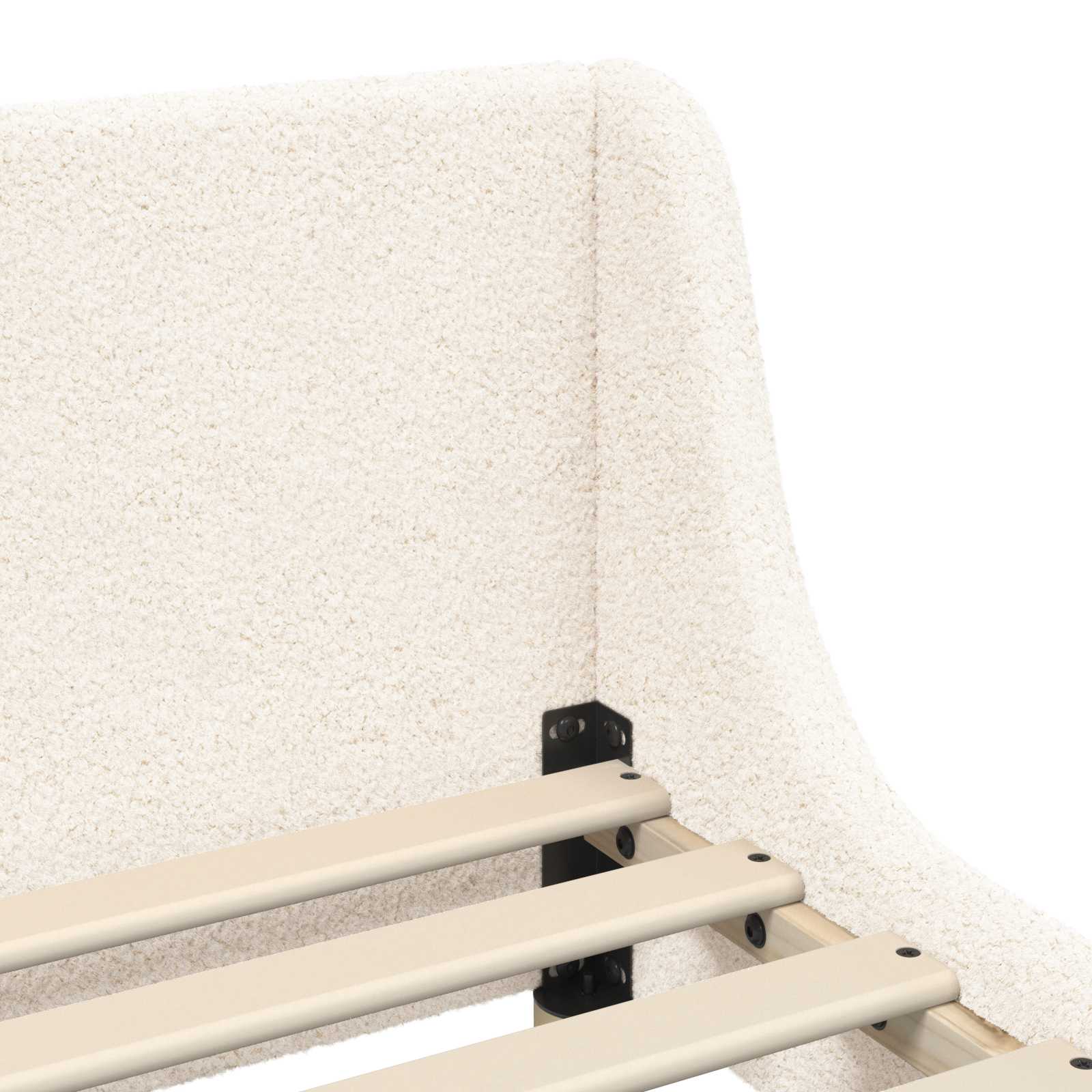 Struttura letto bambini con testata Crema 80 x 160 cm 42010854