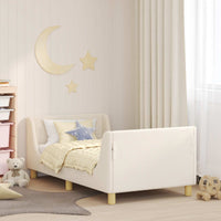 Struttura letto bambini con testata Crema 80 x 160 cm 42010854