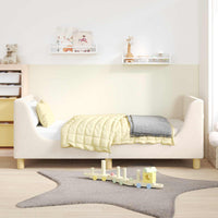 Struttura letto bambini con testata Crema 80 x 160 cm 42010854