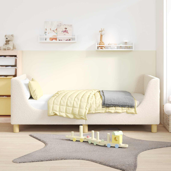 Struttura letto bambini con testata Crema 80 x 160 cm 42010854