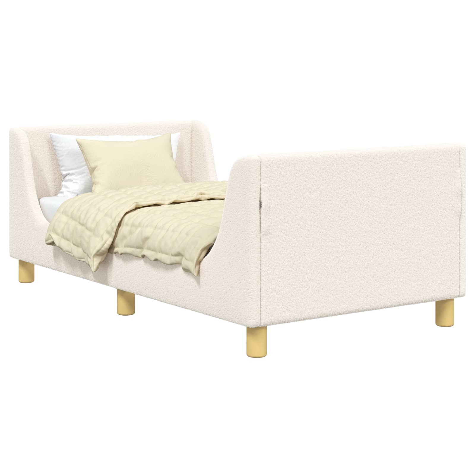 Struttura letto bambini con testata Crema 80 x 160 cm 42010854