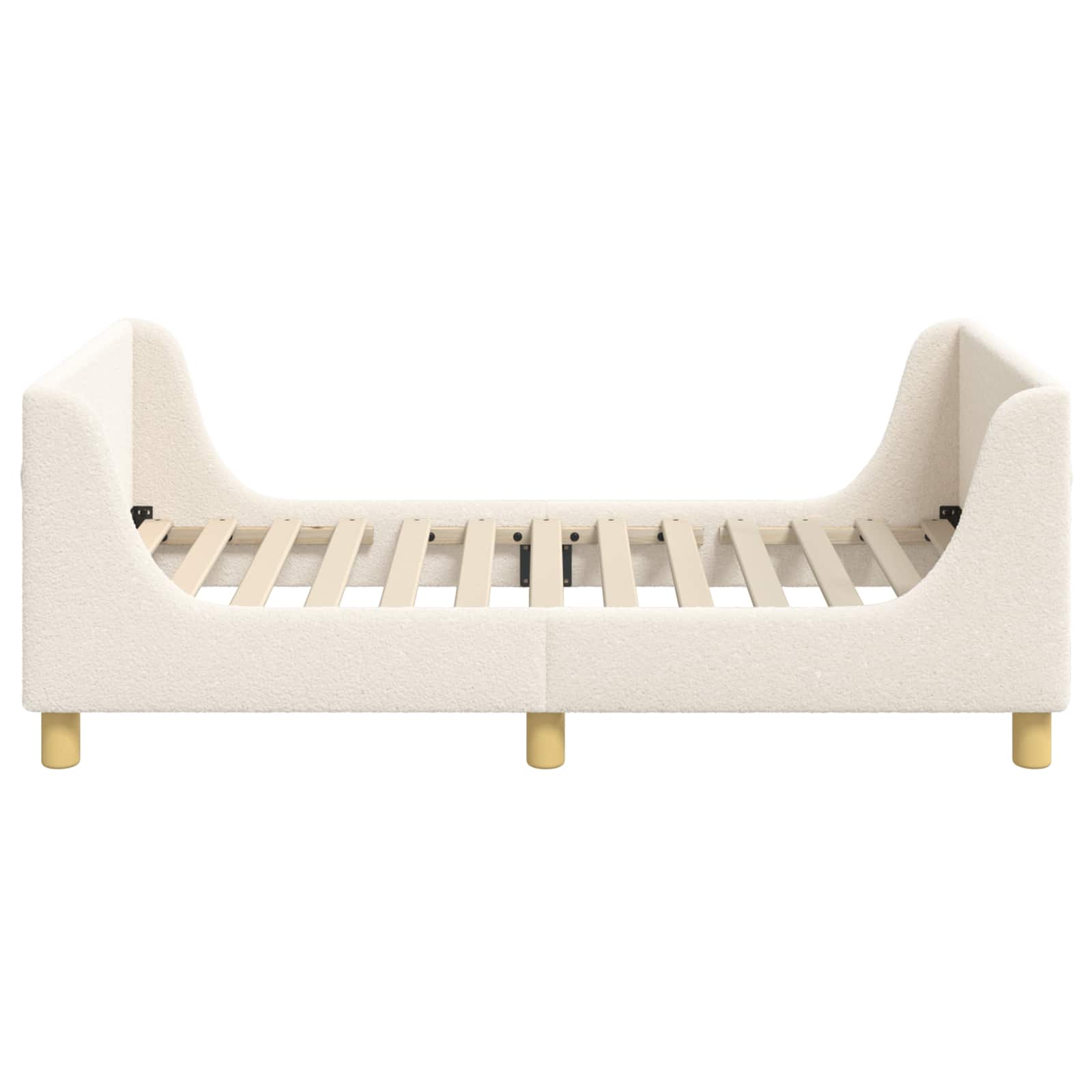 Struttura letto bambini con testata Crema 80 x 160 cm 42010854