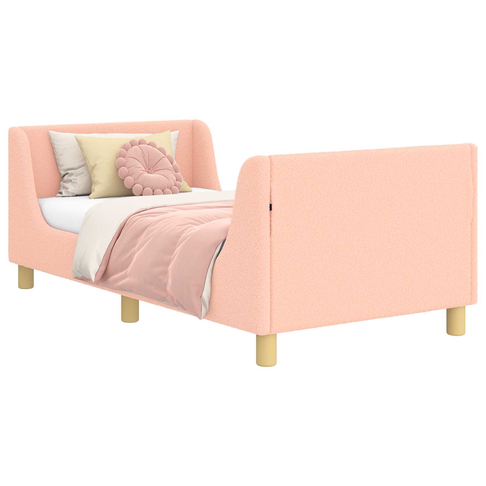 Struttura letto bambini con testata Rosa 80 x 160 cm 42010855