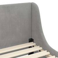 Struttura letto bambini con testata Grigio chiaro 80 x 160 cm 42010857