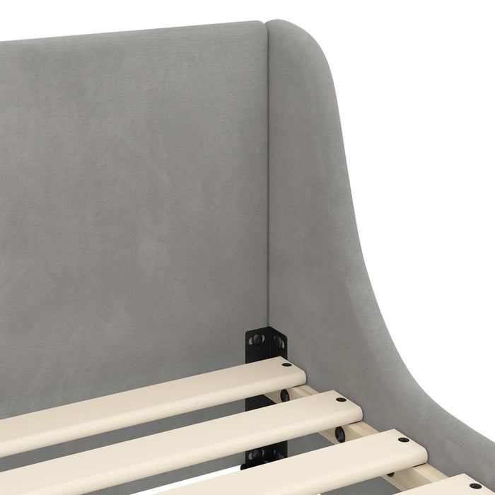 Struttura letto bambini con testata Grigio chiaro 80 x 160 cm 42010857