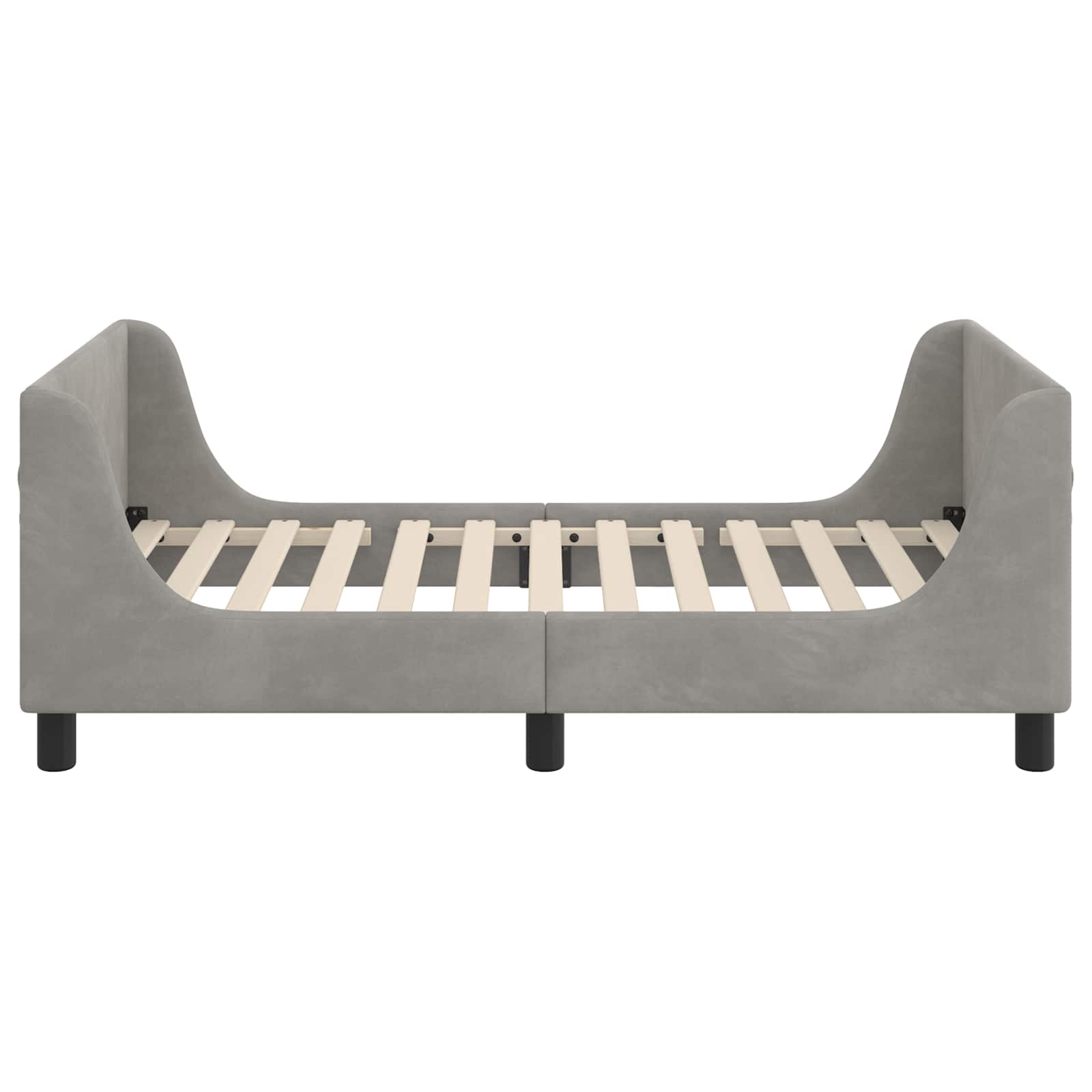 Struttura letto bambini con testata Grigio chiaro 80 x 160 cm 42010857