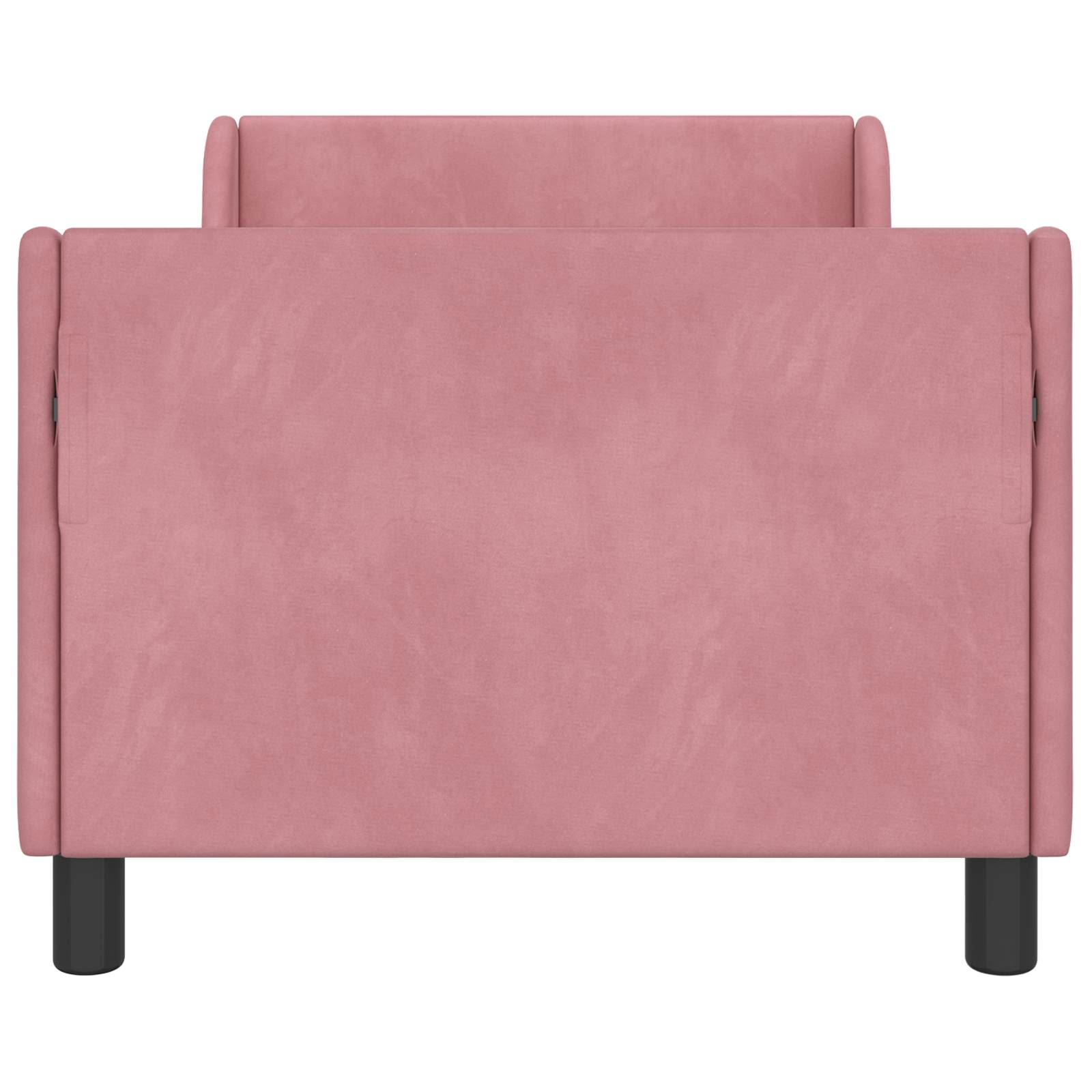 Struttura letto bambini con testata Rosa 80 x 160 cm Velluto 42010860