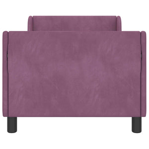 Struttura letto bambini con testata Viola 80 x 160 cm Velluto 42010861