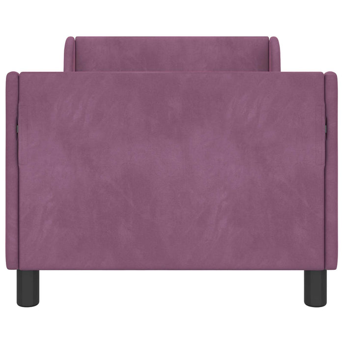 Struttura letto bambini con testata Viola 80 x 160 cm Velluto 42010861