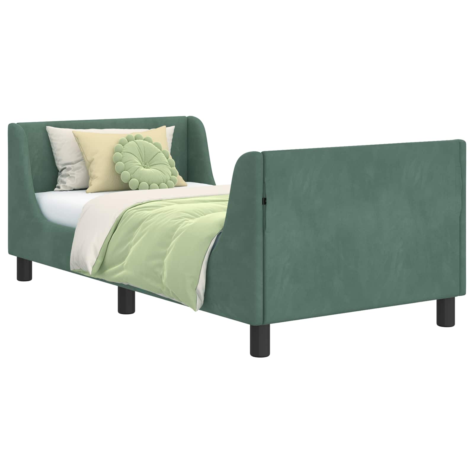 Struttura letto bambini con testata Verde Mare 80 x 160 cm 42010862