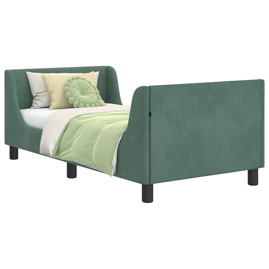 Struttura letto bambini con testata Verde Mare 80 x 160 cm 42010862