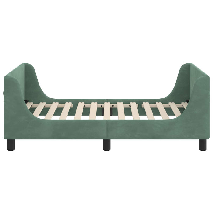 Struttura letto bambini con testata Verde Mare 80 x 160 cm 42010862