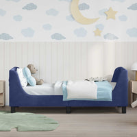 Struttura letto bambini con testata Blu Polizia 80 x 160 cm 42010863